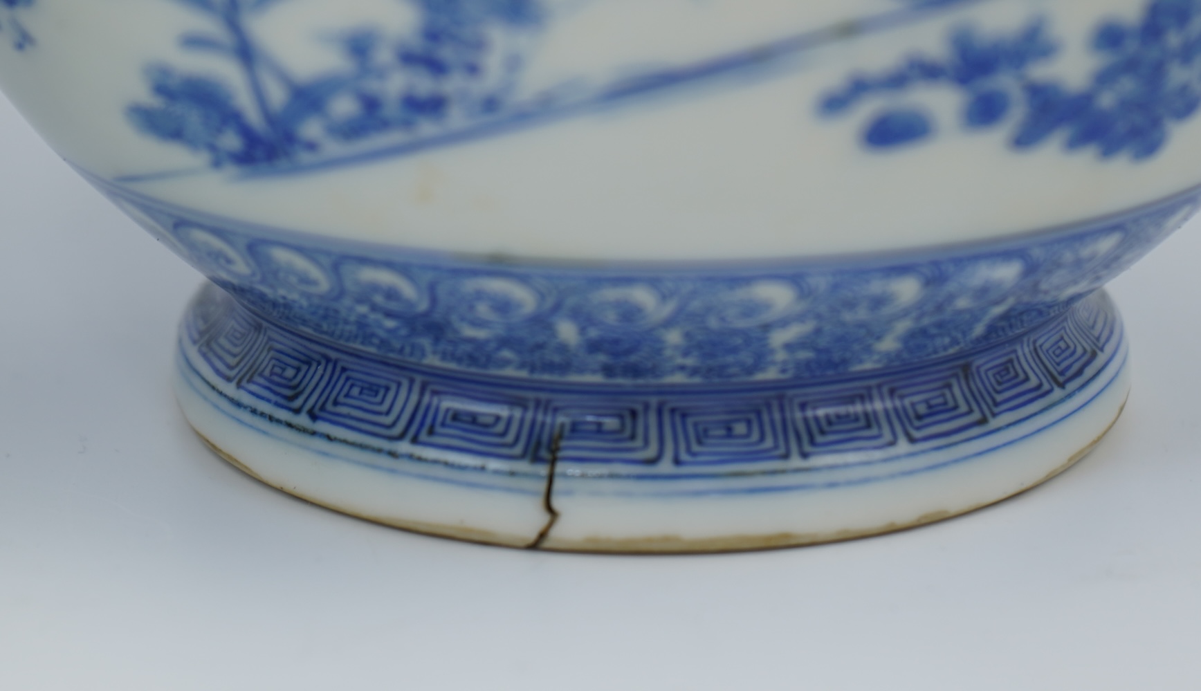 Two Japanese Mino ware blue and white vases, by Kato Gosuke IV (active c.1863-1898)